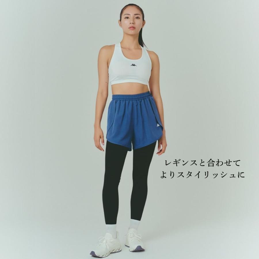 Kappa レディース フィットネスウエア フィットネスパンツ ハーフパンツ  サイドプリーツショートパンツ ランニング フィットネス トレーニング 爆買 | Kappa | 02