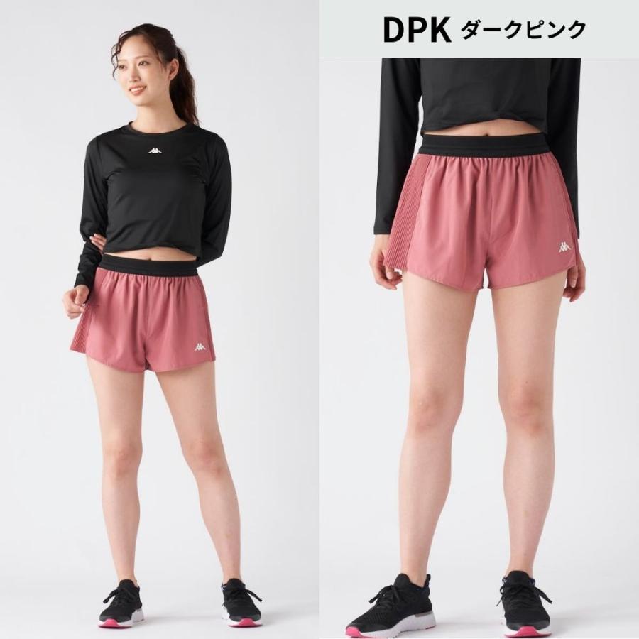 Kappa レディース フィットネスウエア フィットネスパンツ ハーフパンツ  サイドプリーツショートパンツ ランニング フィットネス トレーニング 爆買 | Kappa | 04