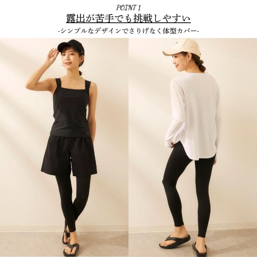 FILA 水着 ラッシュガード レディース 4点セット水着 レギンス