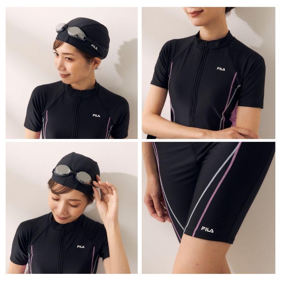 FILA（フィラ） フィットネス水着 レディース 体型カバー キャップ