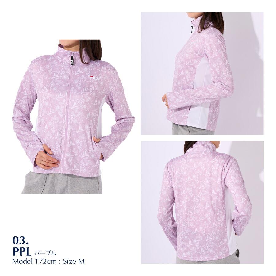 FILA レディース ジャケット ジップアップ フィットネス UVプロテクト