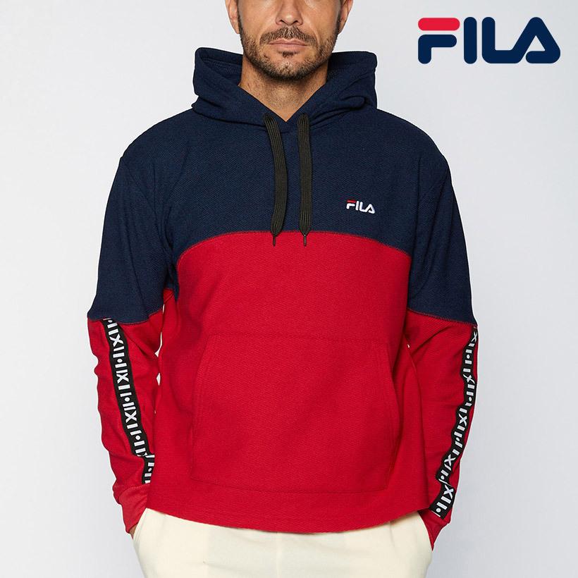 ｆｉｌａ フィラ Fila メンズ 粗挽き裏起毛ジャージパーカー 切替デザイン プルオーバー Oceanweb Paypayモール店 通販 Paypayモール
