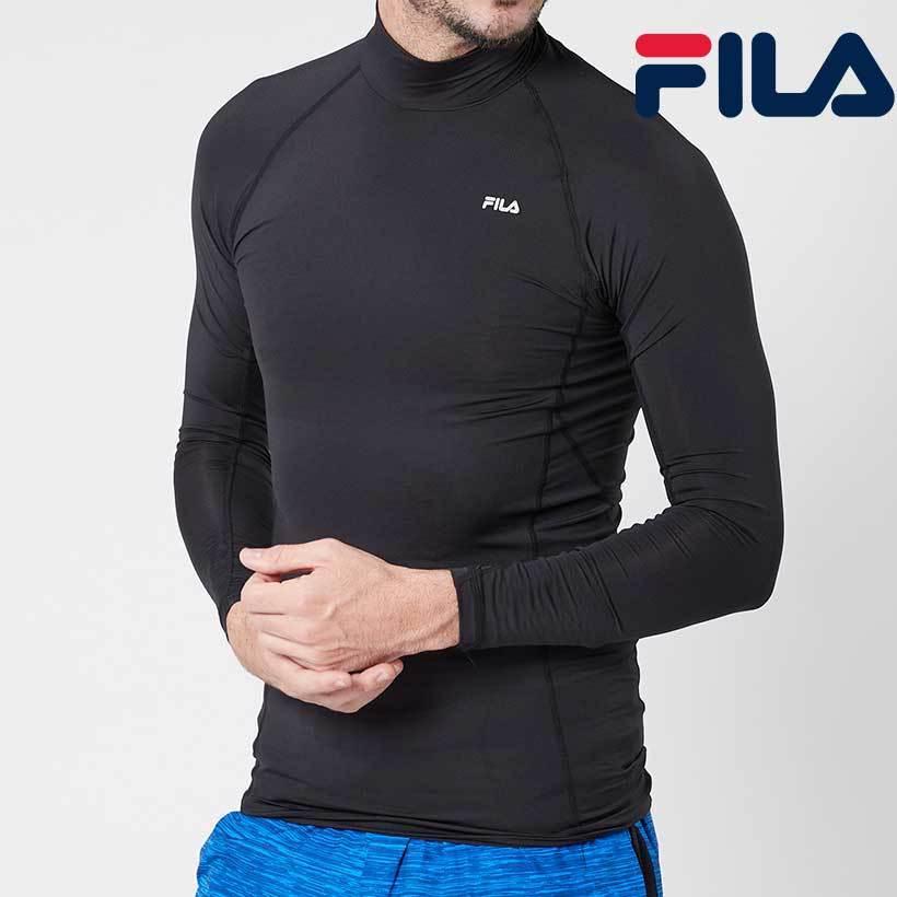 フィラ Fila メンズ クルーネック ロングインナー 長袖 吸水速乾 Uvケア スポーツ ソフト着圧 無地 Oceanweb Paypayモール店 通販 Paypayモール