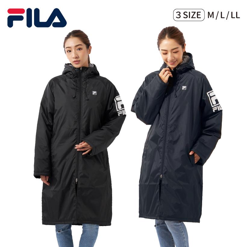 FILA ベンチコート ネイビーМ