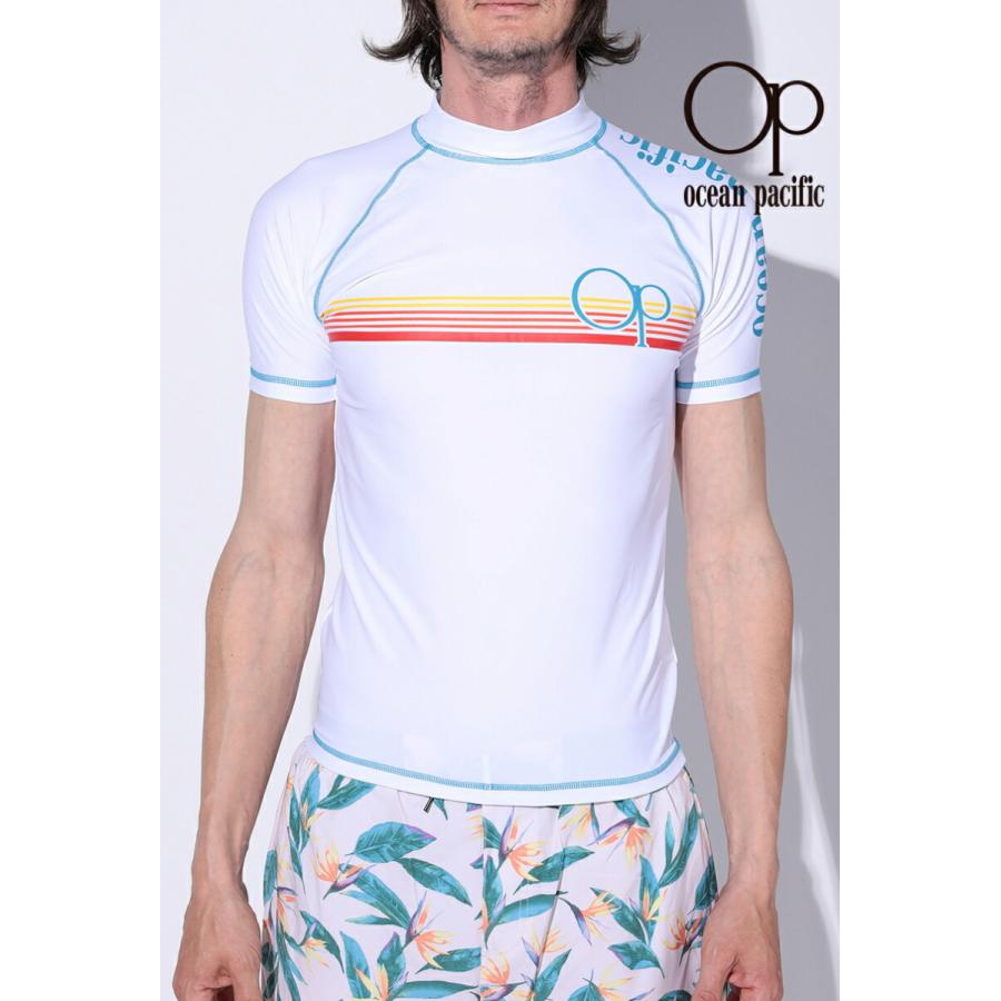 Op オーシャンパシフィック メンズ ラッシュガード 半袖 ホワイト クリアランスセール Oceanweb Paypayモール店 通販 Paypayモール