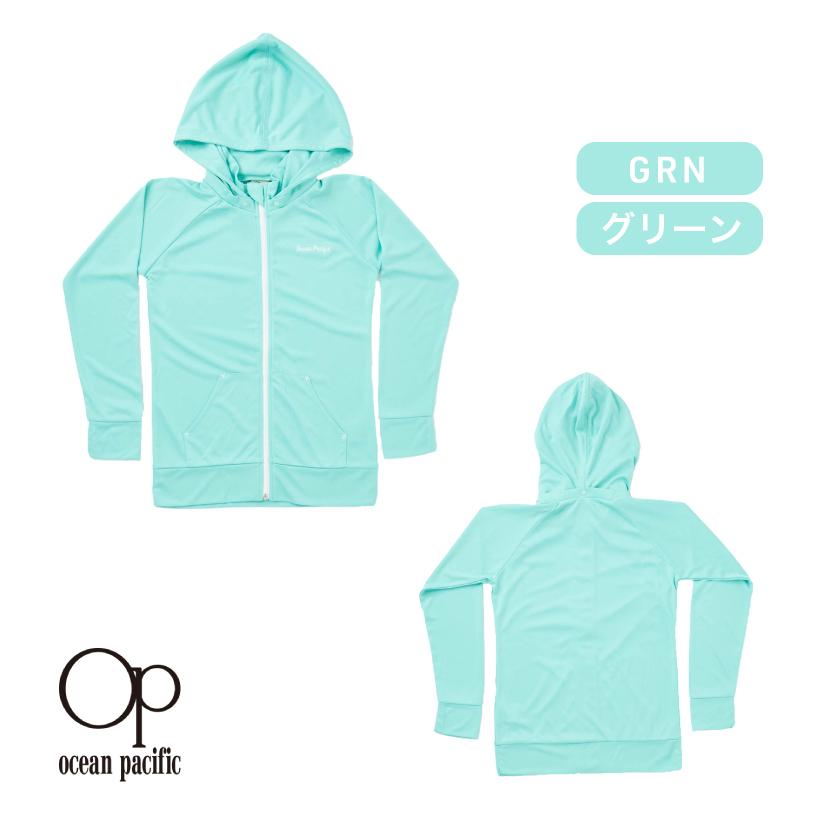 Ocean Pacific ラッシュガード キッズ 長袖 フルジップ 女の子