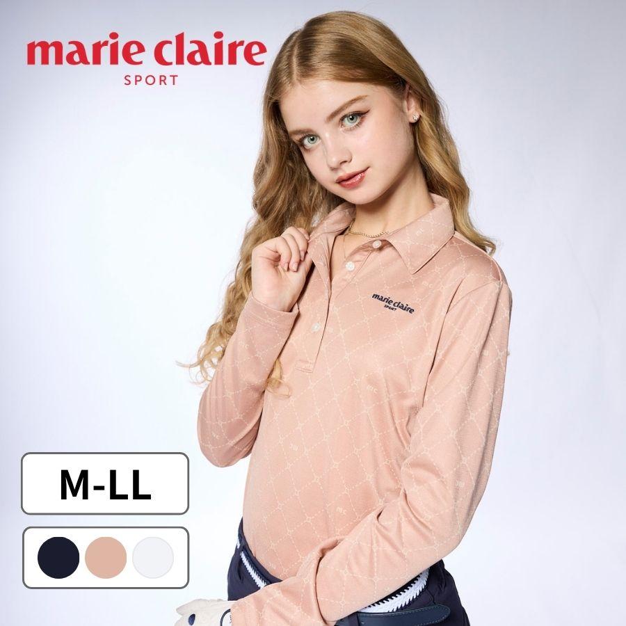 【marie claire】長袖シャツ　マリクレール　ゴルフウェア　スポーツ 長袖シャツ ゴルフウェア レディース マリクレール 50代 40代 30代 20