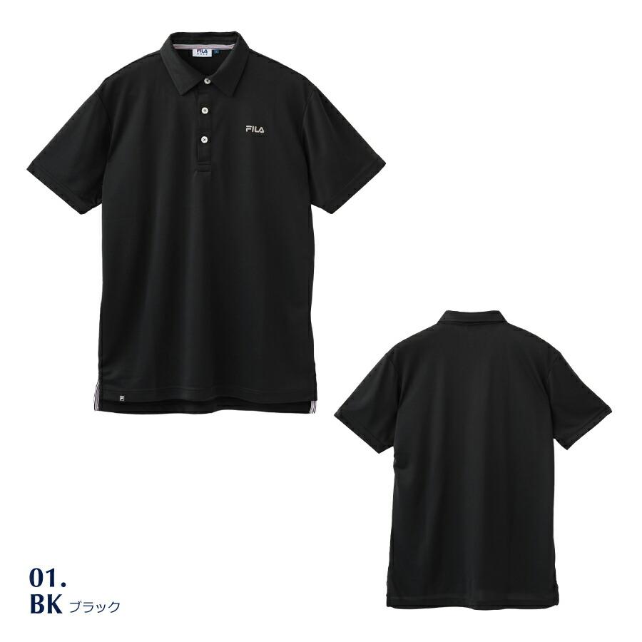 FILA（フィラ） メンズ ゴルフ ポロシャツ 半袖シャツ 無地 FILA GOLF