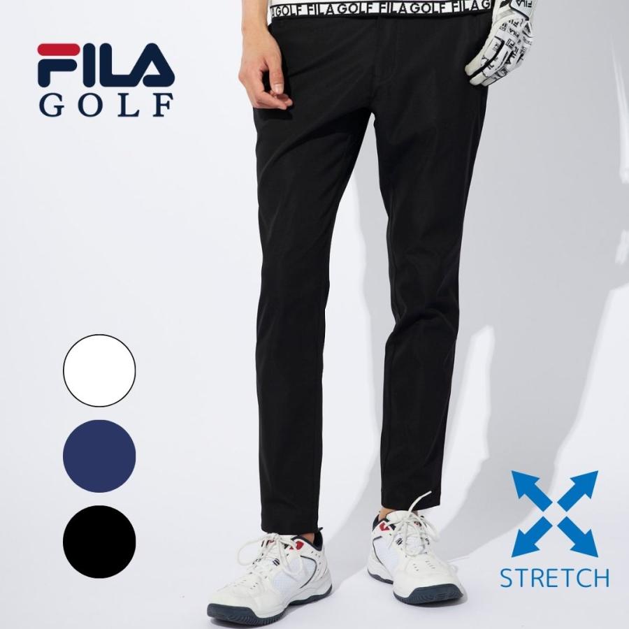 FILA GOLF ロングパンツ メンズ ゴルフウェア 9分丈 パンツ ストレッチ