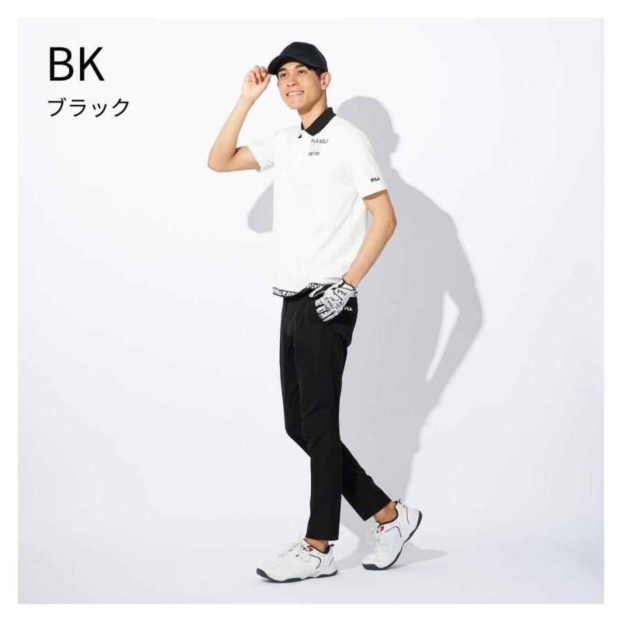 FILA GOLF ロングパンツ メンズ ゴルフウェア 9分丈 パンツ ストレッチ