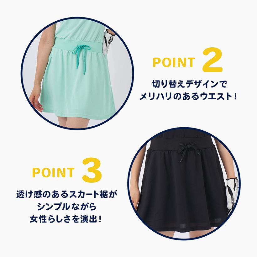 FILA（フィラ） ゴルフウェア レディース ワンピース 半袖 50代 40代