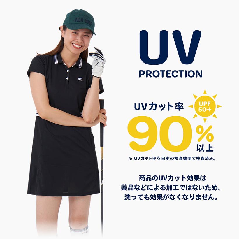 FILA ゴルフウェア レディース ワンピース 半袖 50代 40代 30代 FILA ゴルフウェア レディース ワンピース 半袖 50代 40代 30代