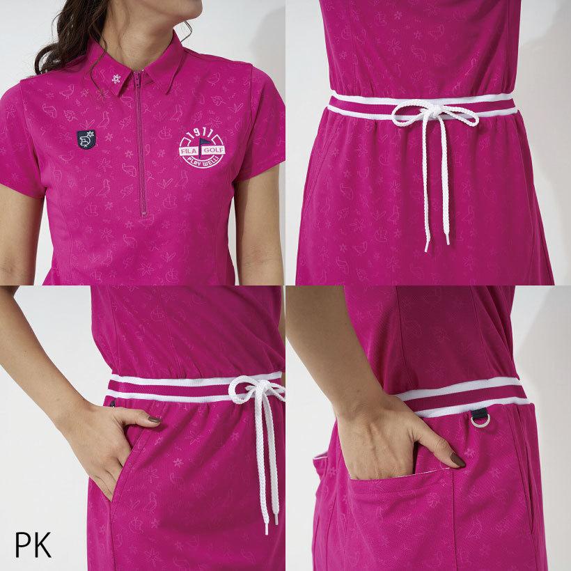 XL　フィラ FILA ピンク　テニスウェア ワンピース 半袖　税込14080円 XL フィラ FILA ピンク レディース テニスウェア ワンピース