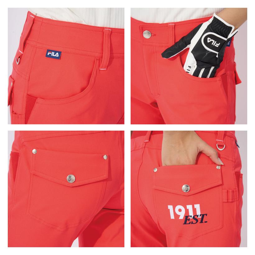 レディース 9分丈 アンクル パンツ ロングパンツ クロップド ストレッチ 撥水 速乾 吸汗 FILA GOLF フィラ ゴルフ 753300｜oceanweb-store｜11