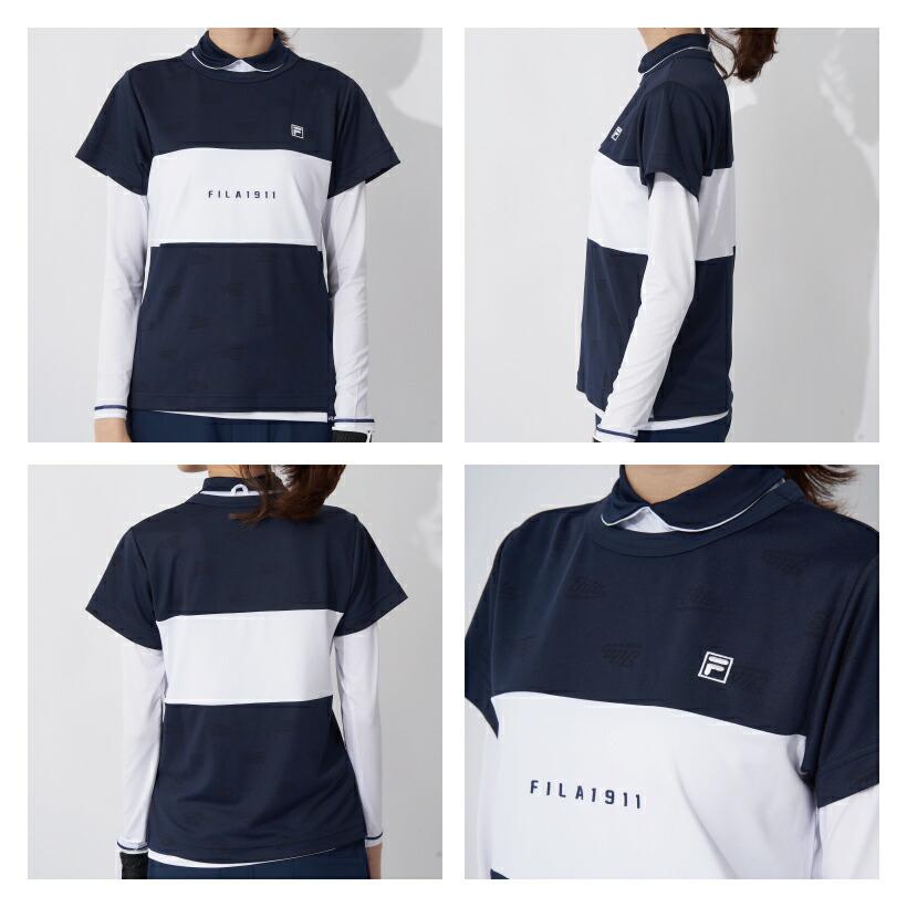 新品☆3L紺系FILAGOLF♪吸汗速乾UVカット♪Tシャツ＆インナー☆b854 新品☆3L紺系♪FILAGOLF♪吸汗速乾UVカット♪Tシャツ