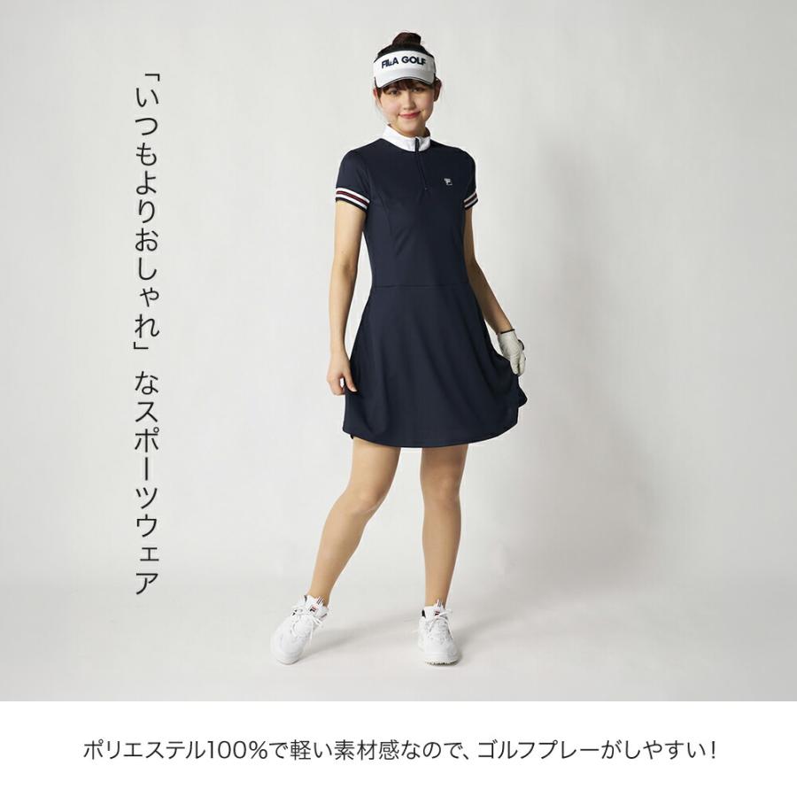 FILA GOLF ワンピース ゴルフウェア レディース 半袖 FILAGOLF フィラ