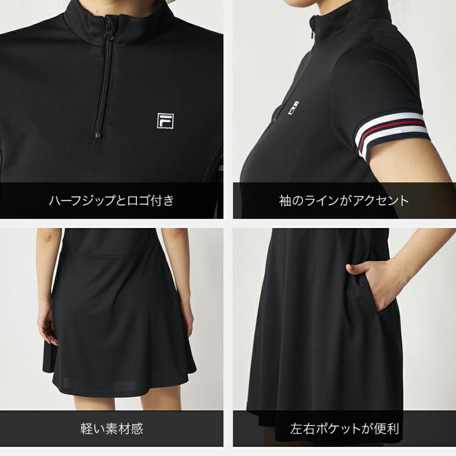 FILA GOLF ワンピース ゴルフウェア レディース 半袖 FILAGOLF フィラ