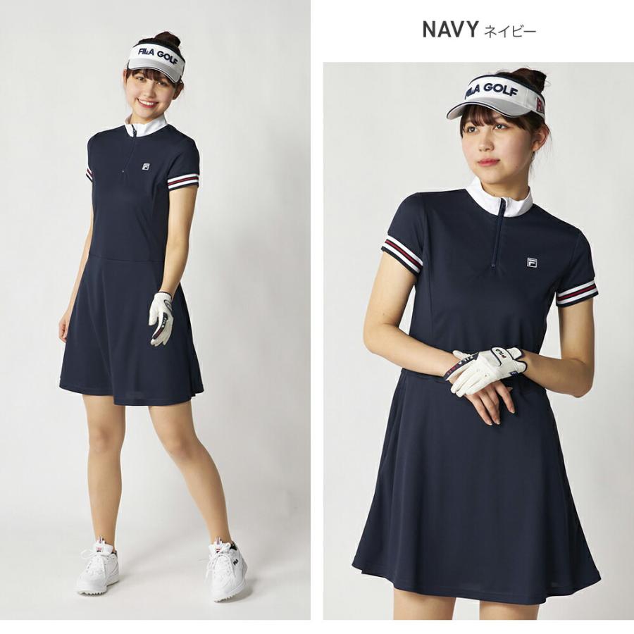 FILA GOLF ワンピース ゴルフウェア レディース 半袖 FILAGOLF フィラ