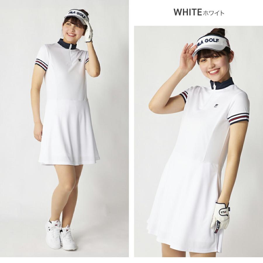 FILA GOLF ワンピース ゴルフウェア レディース 半袖 FILAGOLF フィラ
