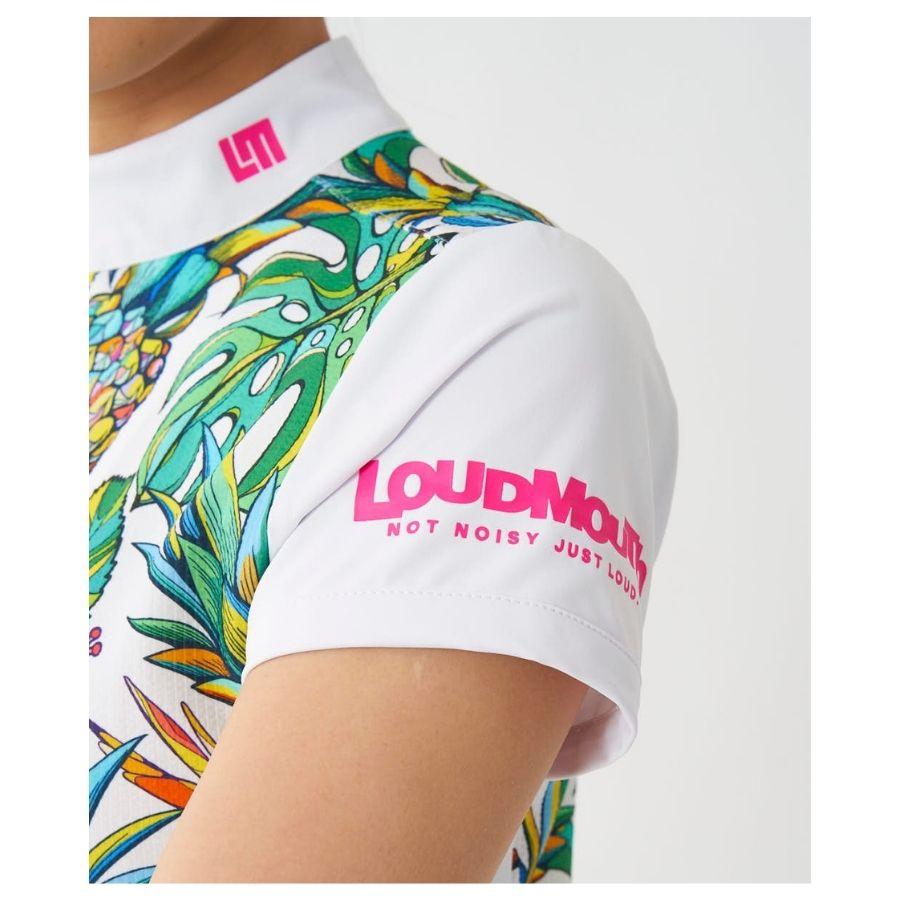 ワンピース ゴルフ レディース 半袖サッカーワンピース 総柄 LOUDMOUTH UVカット テニス 764665w｜oceanweb-store｜05