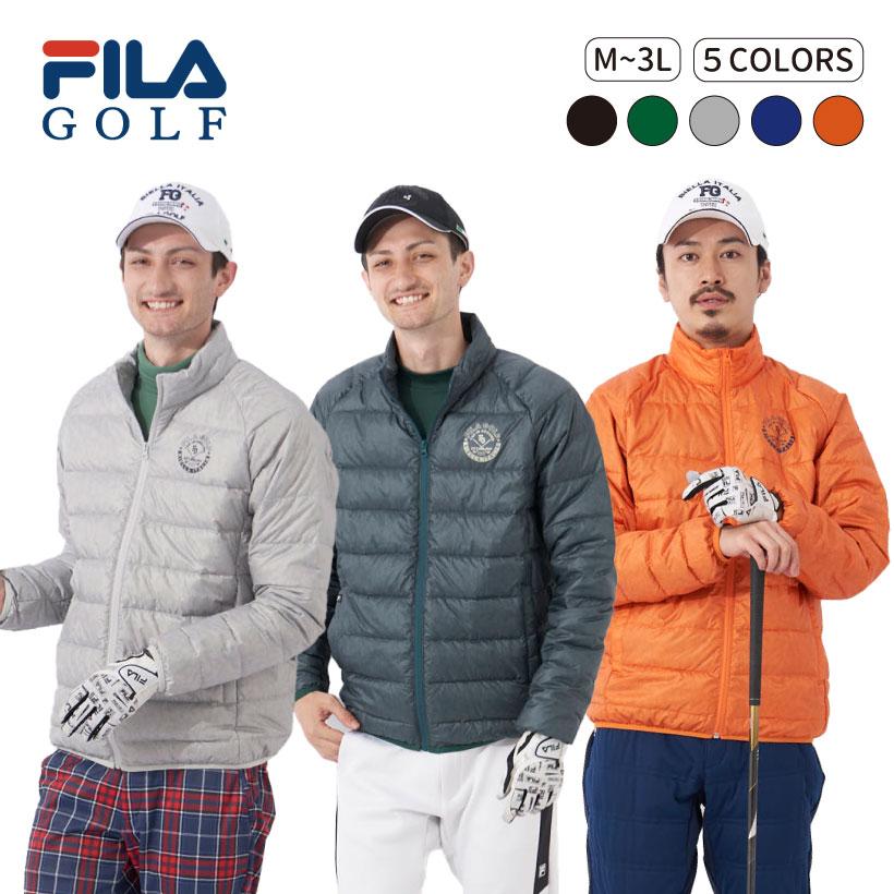FILA メンズ ライトダウン ジャケット アウター 撥水加工 ゴルフ FILA メンズ ライトダウン ジャケット アウター 撥水加工 ゴルフ