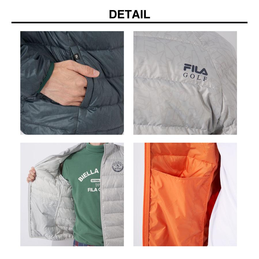FILA メンズ ライトダウン ジャケット アウター 撥水加工 ゴルフ FILA メンズ ライトダウン ジャケット アウター 撥水加工 ゴルフ