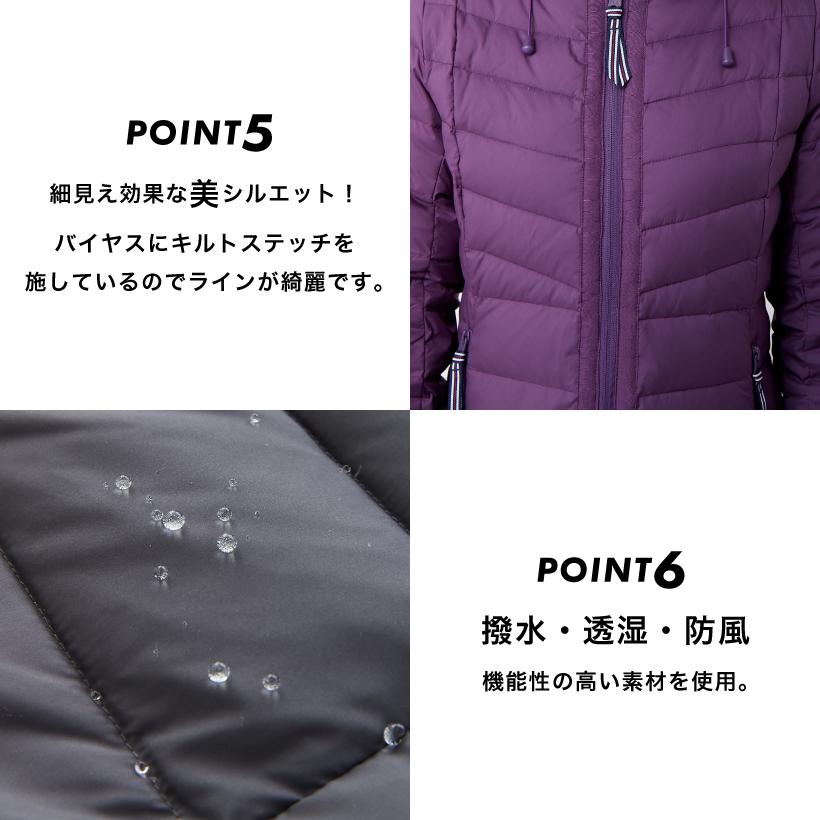 FILA ダウンコート レディース 73% OFF 丈長 はっ水 防風 透湿 防寒 
