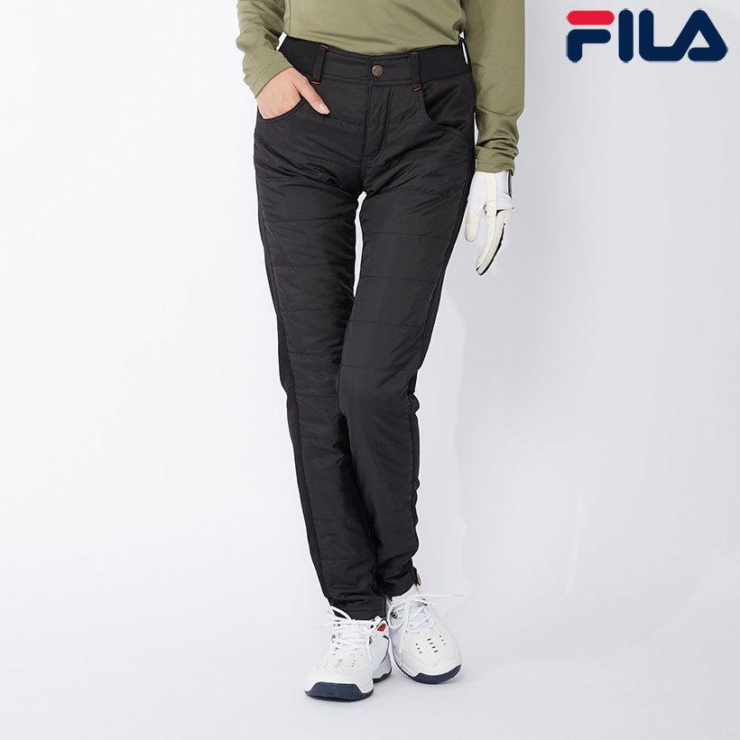 FILA フィラ GOLF レディース 中綿パンツ ブラック 791310 :791310-bk:OCEANweb Yahoo! JAPAN店
