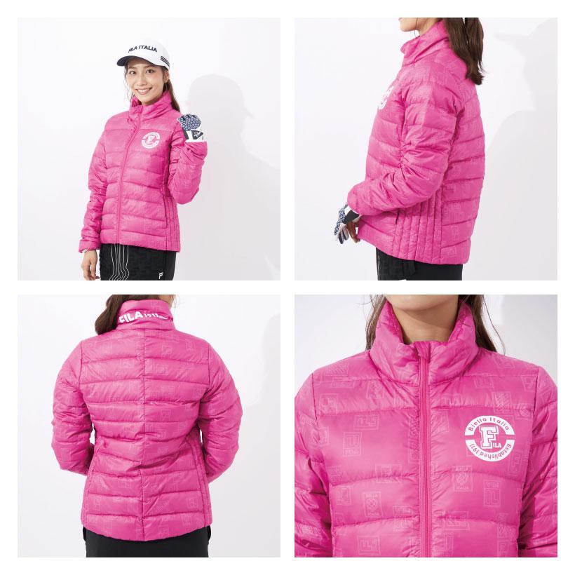 FILA レディース ライトダウンジャケット ウォッシャブル 収納袋 FILA レディース ライトダウンジャケット ウォッシャブル 収納袋