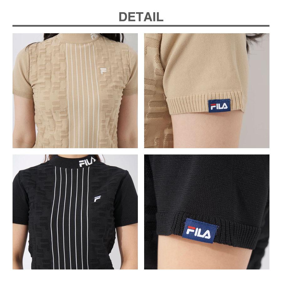 美品1piu1uguale3GOLF/レディース用モックネックシャツ/ベージュ