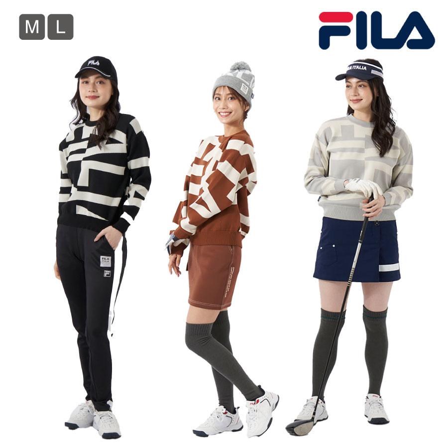 レディース ジャガーニットセーター FILA GOLF フィラ ゴルフ ブラック ブラウン ライトグレー 792760 秋 冬 : 792760 :  OCEANweb Yahoo! JAPAN店 - 通販 - Yahoo!ショッピング