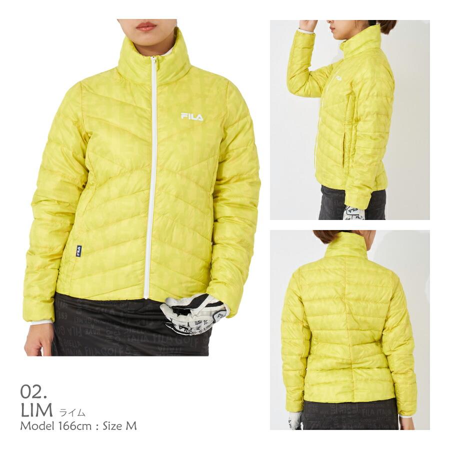 FILA GOLF フィラゴルフ ダウンジャケット 星 オレンジ L レディース セール】【FILA GOLF:フィラゴルフ】レディース プレミアムダウン