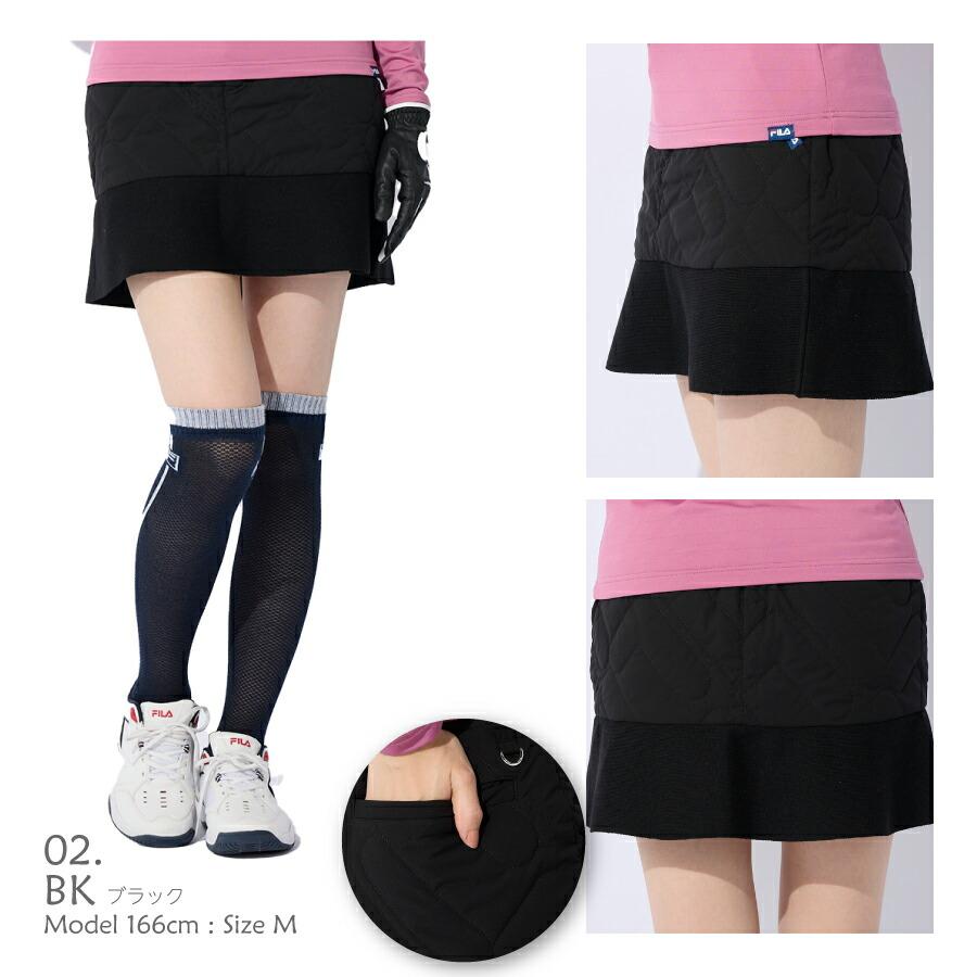 FILA（フィラ） レディース ゴルフ スカート 中綿 ニット FILA GOLF