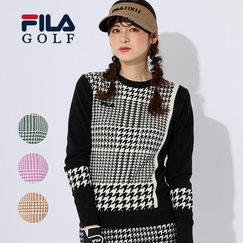 FILA GOLF レディース ゴルフ セーター ニット S M L フィラ グレン