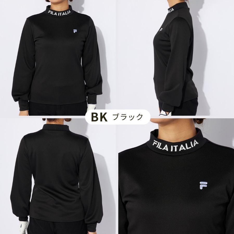 FILA GOLF 長袖モックネックシャツ ゴルフウェア レディース