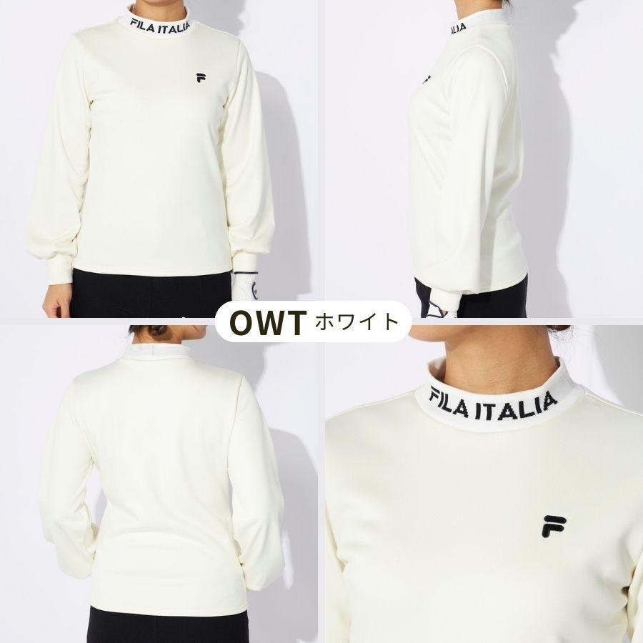 FILA GOLF 長袖モックネックシャツ ゴルフウェア レディース
