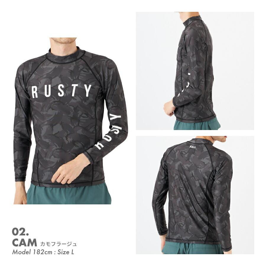 RUSTY（ラスティ） ラッシュガード メンズ 長袖 メンズラッシュガード