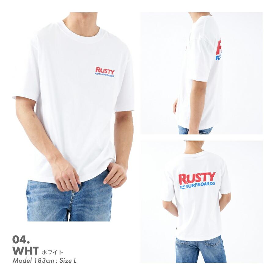 メンズ バックプリント Tシャツ 半袖 オーバーサイズ ビッグシルエット サーフ ストリート カジュアル ウェア RUSTY ラスティ 912501｜oceanweb-store｜05