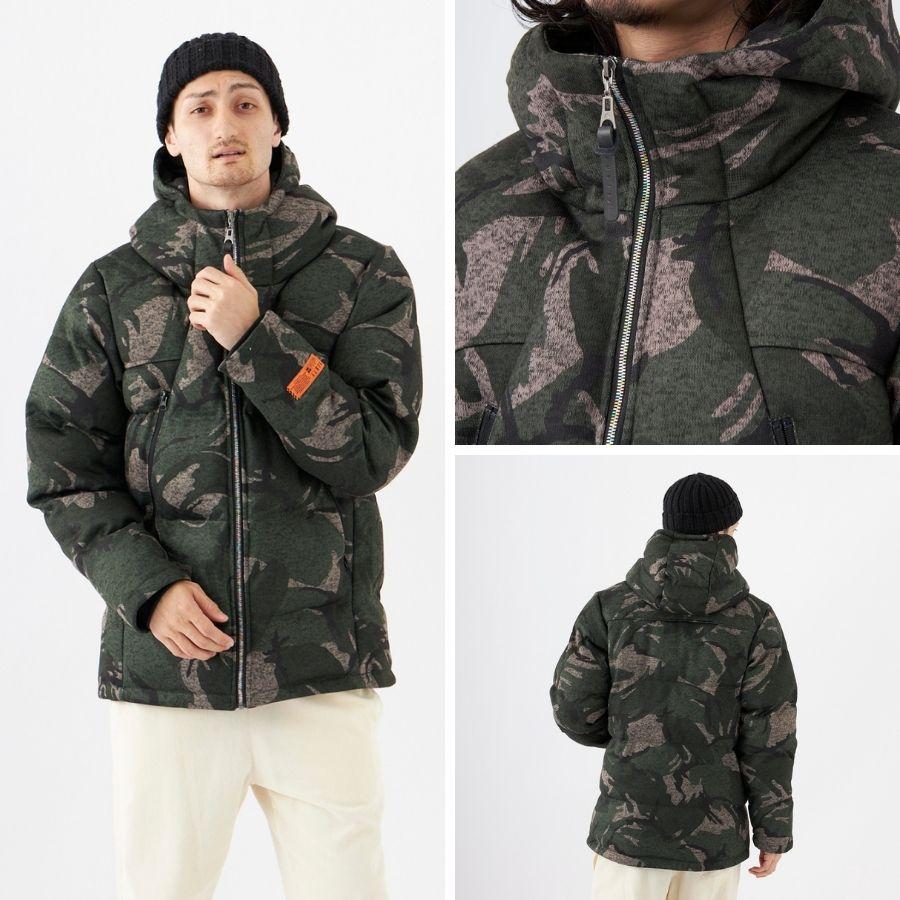 メンズ 中綿ジャケット RUSTY アウター ジャケット フード付き ルミナ