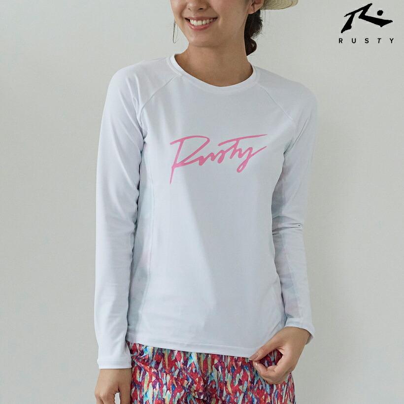 再入荷 予約販売 Rusty ラスティ レディース ラッシュガード ホワイト ホワイト 078円 Aynaelda Com