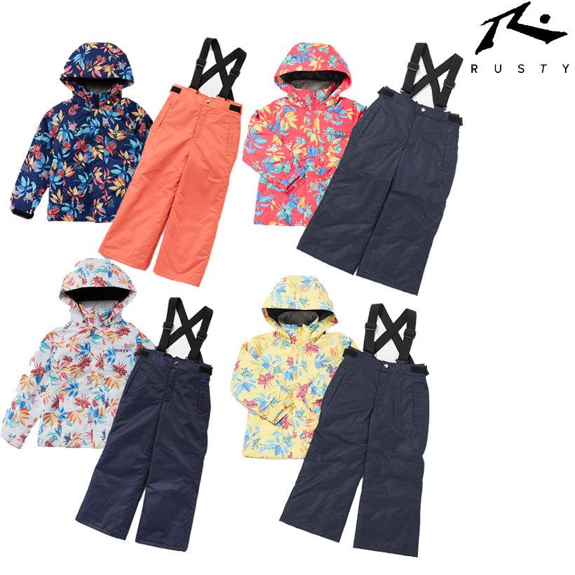 RUSTY 子ども用スノーボードウェアセット RUSTY スノーボード ウェア キッズ 上下セット スノボウェア
