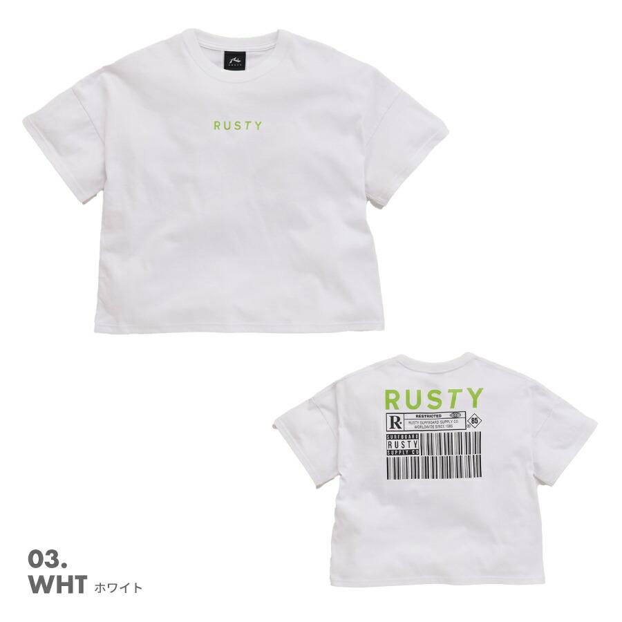 RUSTY（ラスティ） キッズ デジタルアート Tシャツ 半袖 吸汗速乾