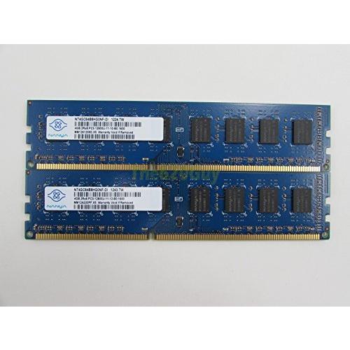 【訳あり】 x 4GB (DDR3-1600) PC3-12800U NANYA 2枚組 両面実装 デスクトップパソコン用メモリ DIMM 240ピン 合計8GB その他周辺機器