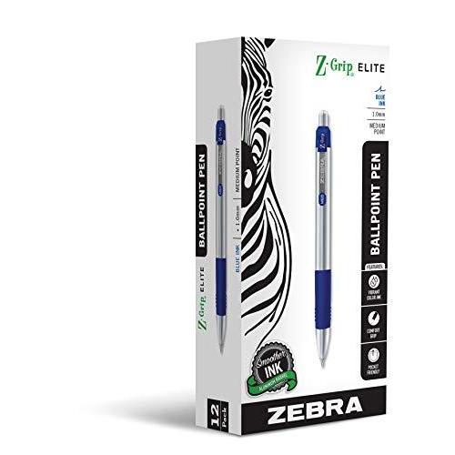Zebra Pen Z-Grip Elite 格納式ボールペン メタルバレル 中細 1.0mm 