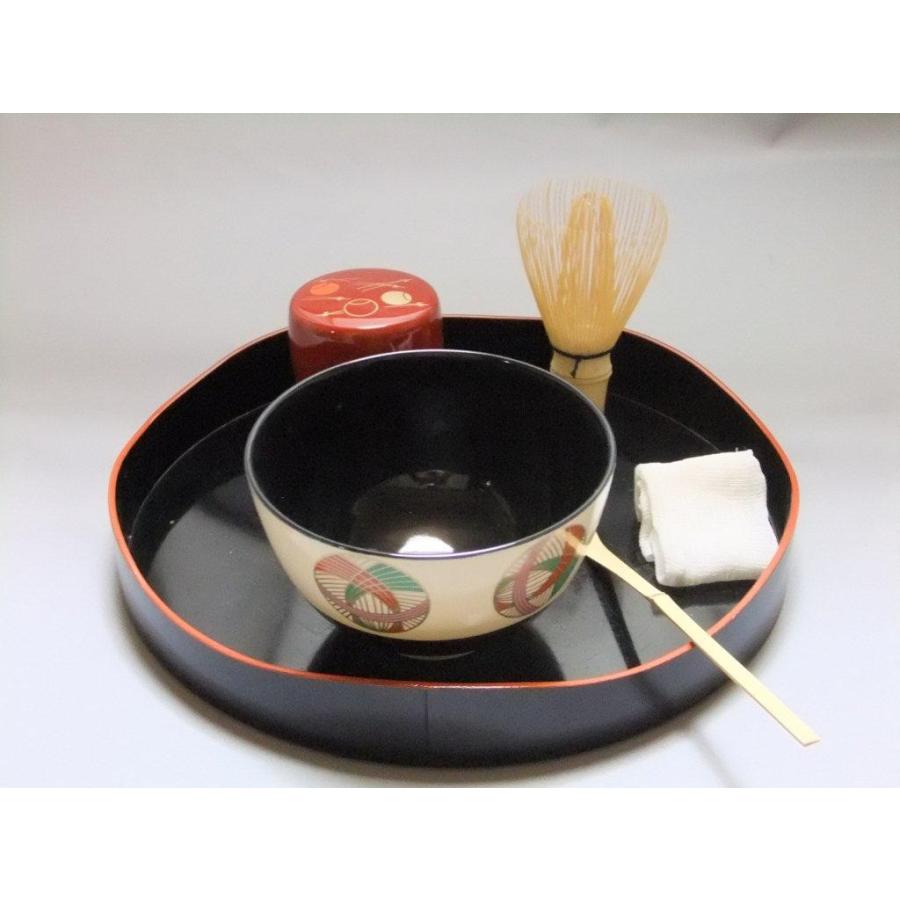 T412 茶碗 『赤織部 平茶碗』『加藤弥右衛門 造』 共箱 抹茶碗