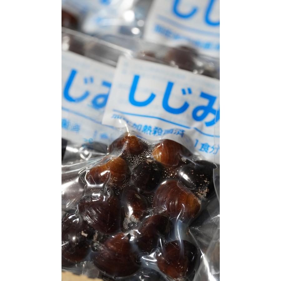 青森県産　大和しじみ汁  8食セット　徳用　しじみちゃん本舗株式会社　 常温保存  　保存食　　青森市  蜆  常温保存 個包装 殻付きしじみ 味噌 みそ | しじみちゃん本舗 | 01