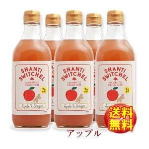 無添加　シャンティ　スウィッチェル アップル＆ジンジャー(500mL×6本)　7倍希釈　SHANTI SWITCHEL　生姜酢/しょうが酢/りんご酢
