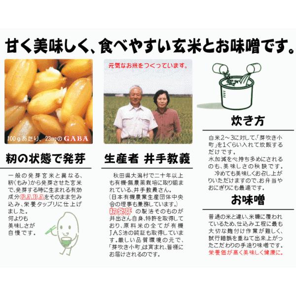 徳用セット 籾発芽玄米 有機米 芽吹き小町1kg×5袋 粋き活き農場/秋田県大潟村 |  | 03