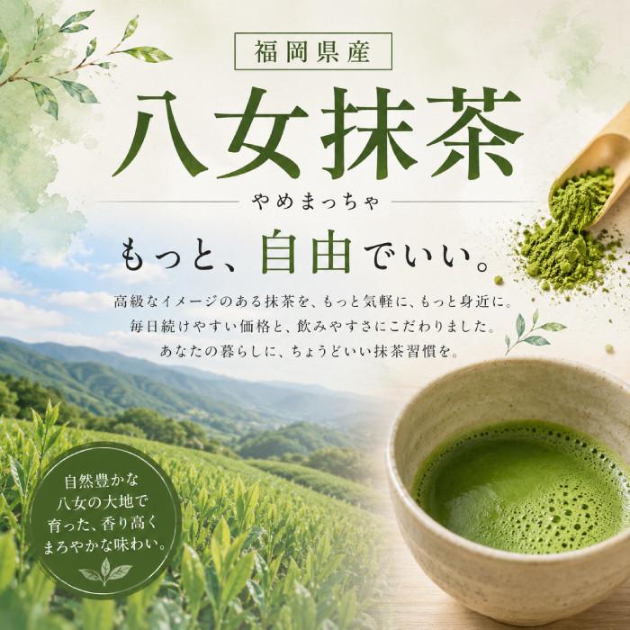 抹茶 八女抹茶 100g＼新発売 数量限定／ 抹茶パウダー カテキン matcha