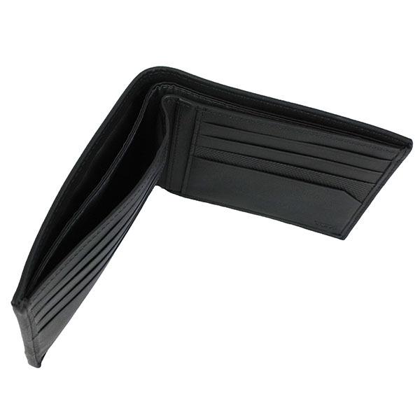 【極美品】TUMI 2つ折り財布 バリスティックナイロン×レザー ブラック 長財布 二つ折り ナイロン レザー 黒 ブラック（2023/10/14買取